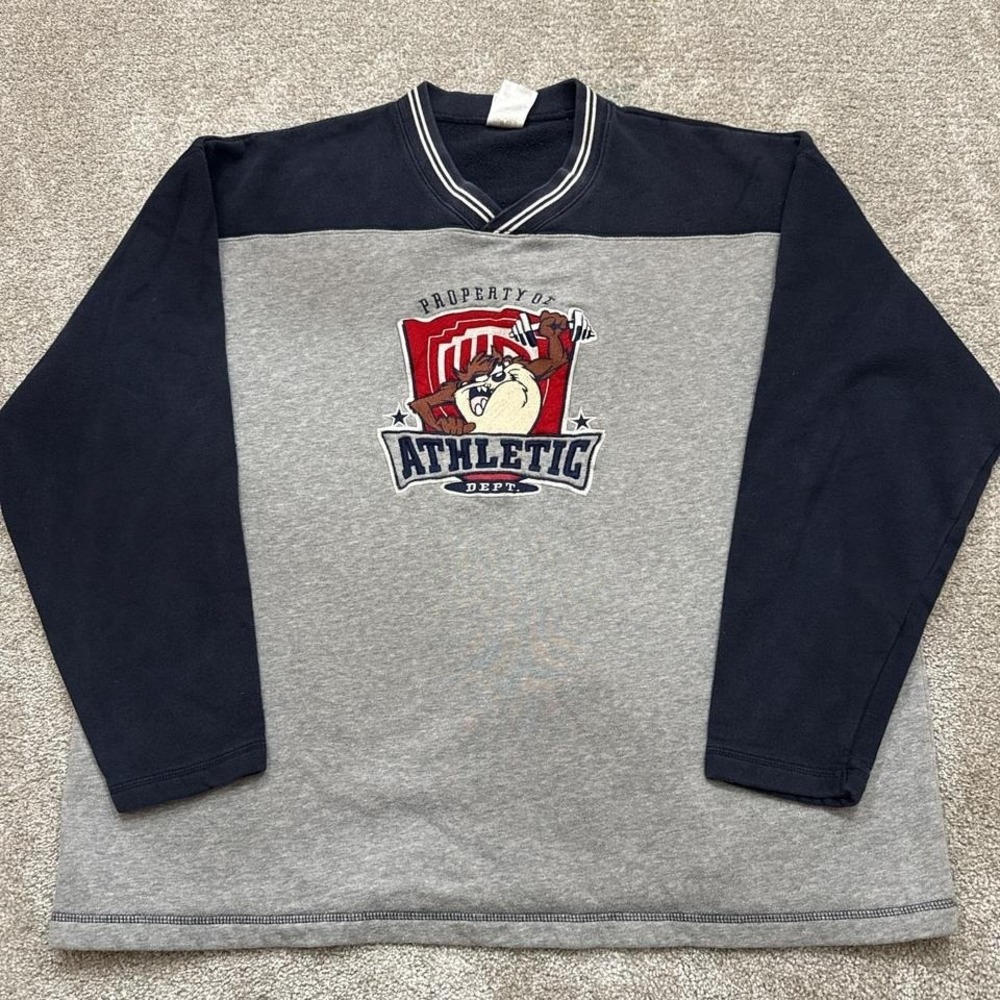 1999 Vintage Warner Bros Taz "Property of Athletic Dept" Sweatshirt Men's XL